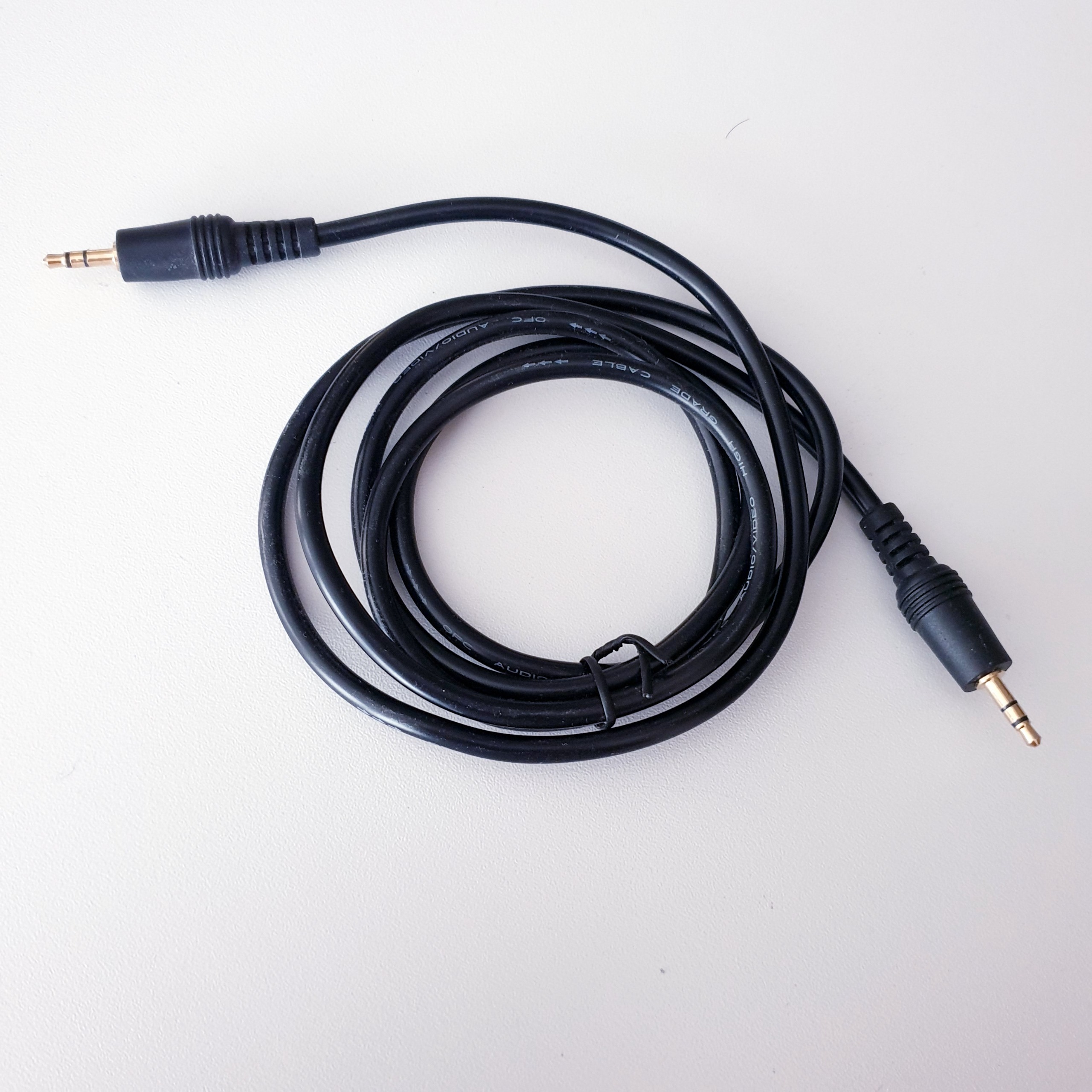 کابل AUX audio دو سر نر مشکی نو
