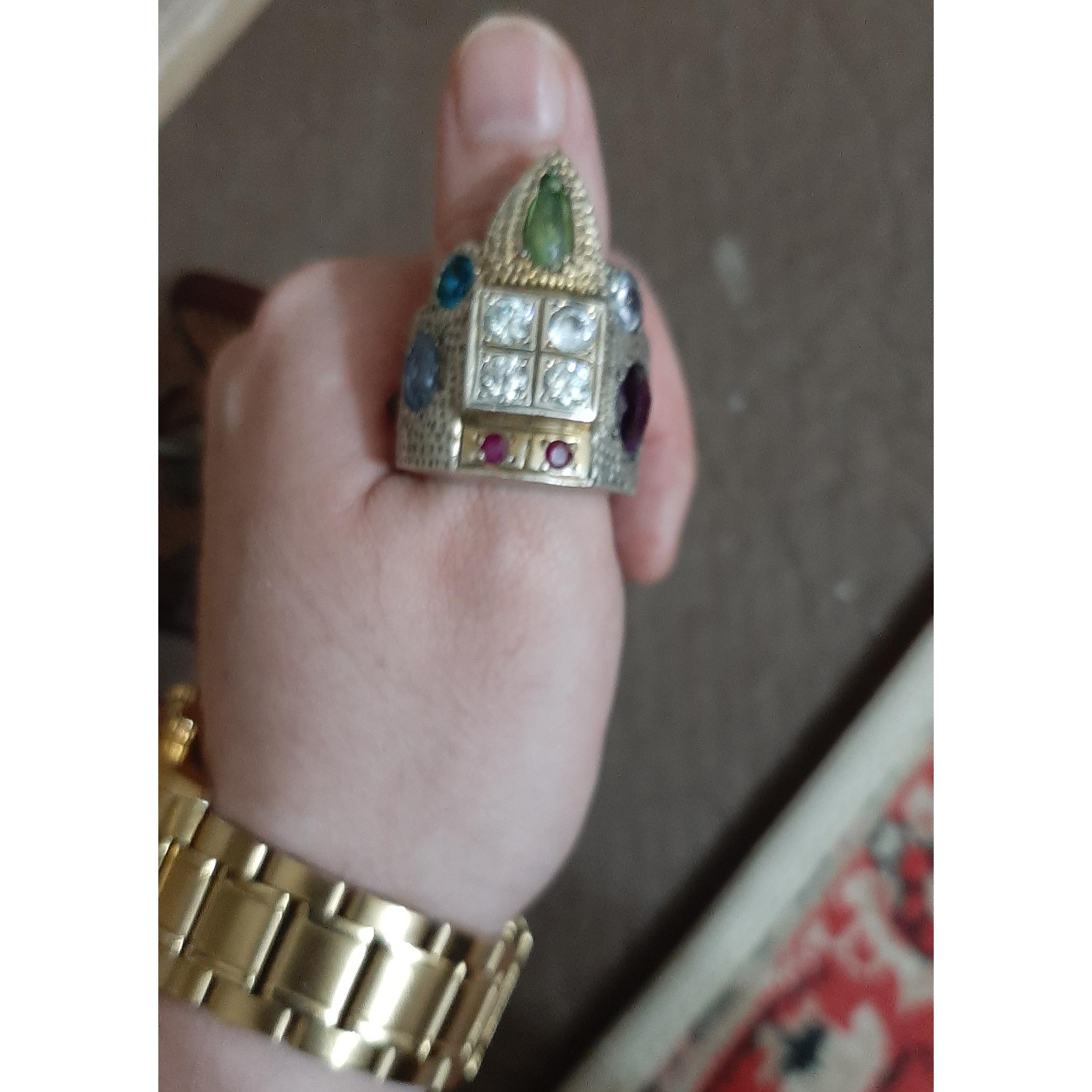 انگشتر کلکسیونی تمام جواهری تاج