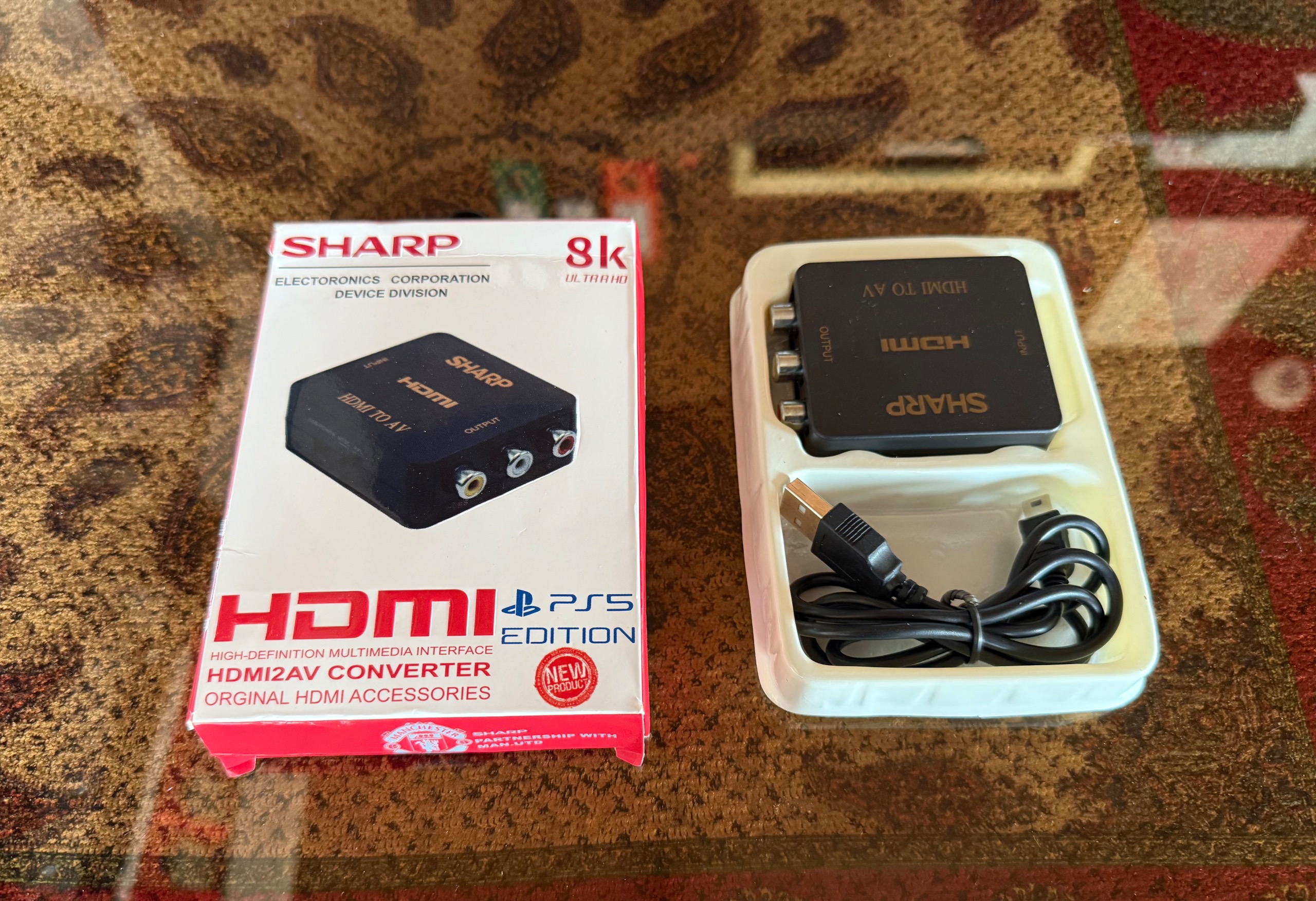 مبدل AV به HDMI برند معتبر Sharp (نو و آکبند)