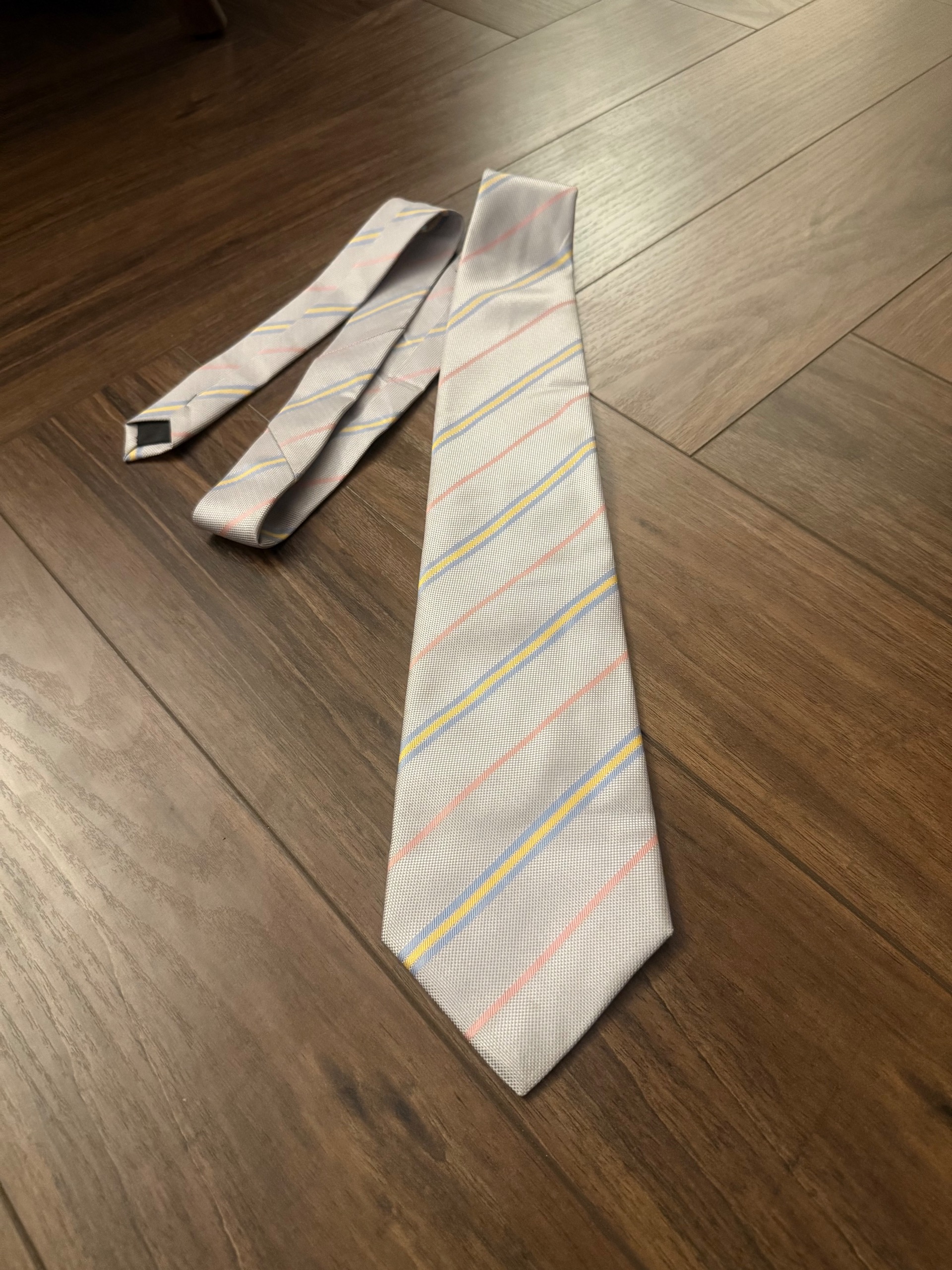 کراوات طوسی روشن برند لوکس Ermenegildo Zegna