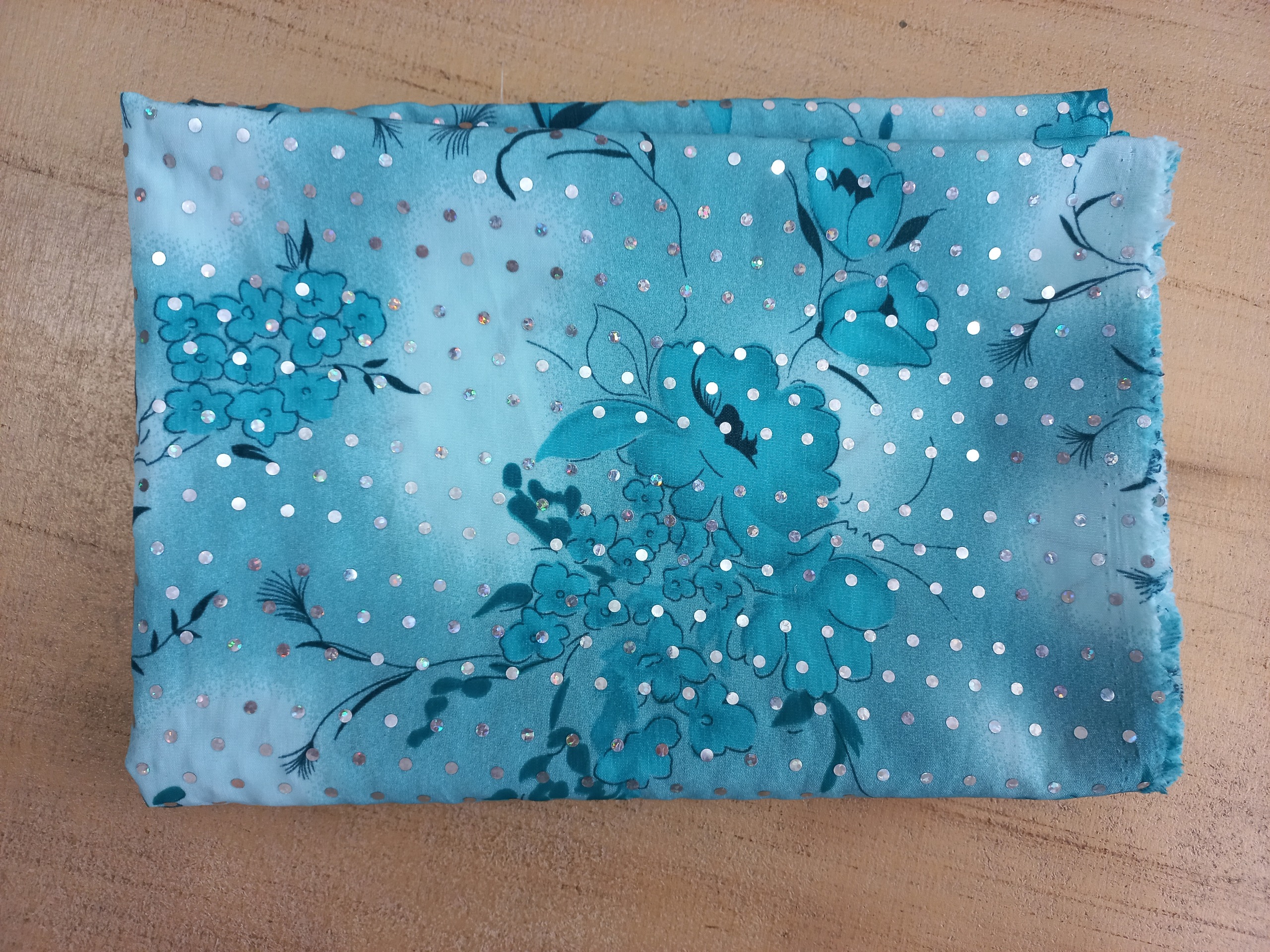 پارچه فیروزه ای شومیز