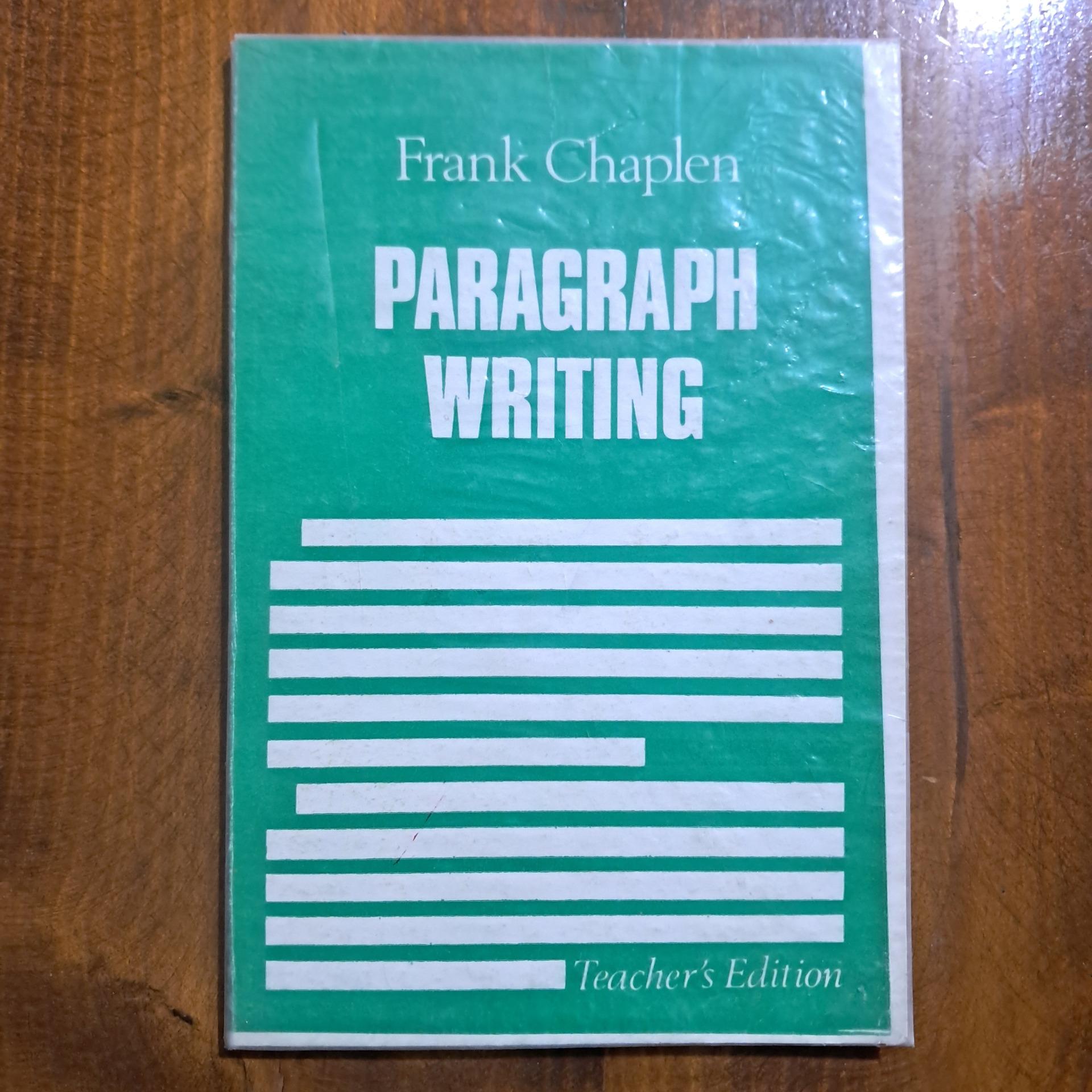 (Paragraph Writing (frank chaplen