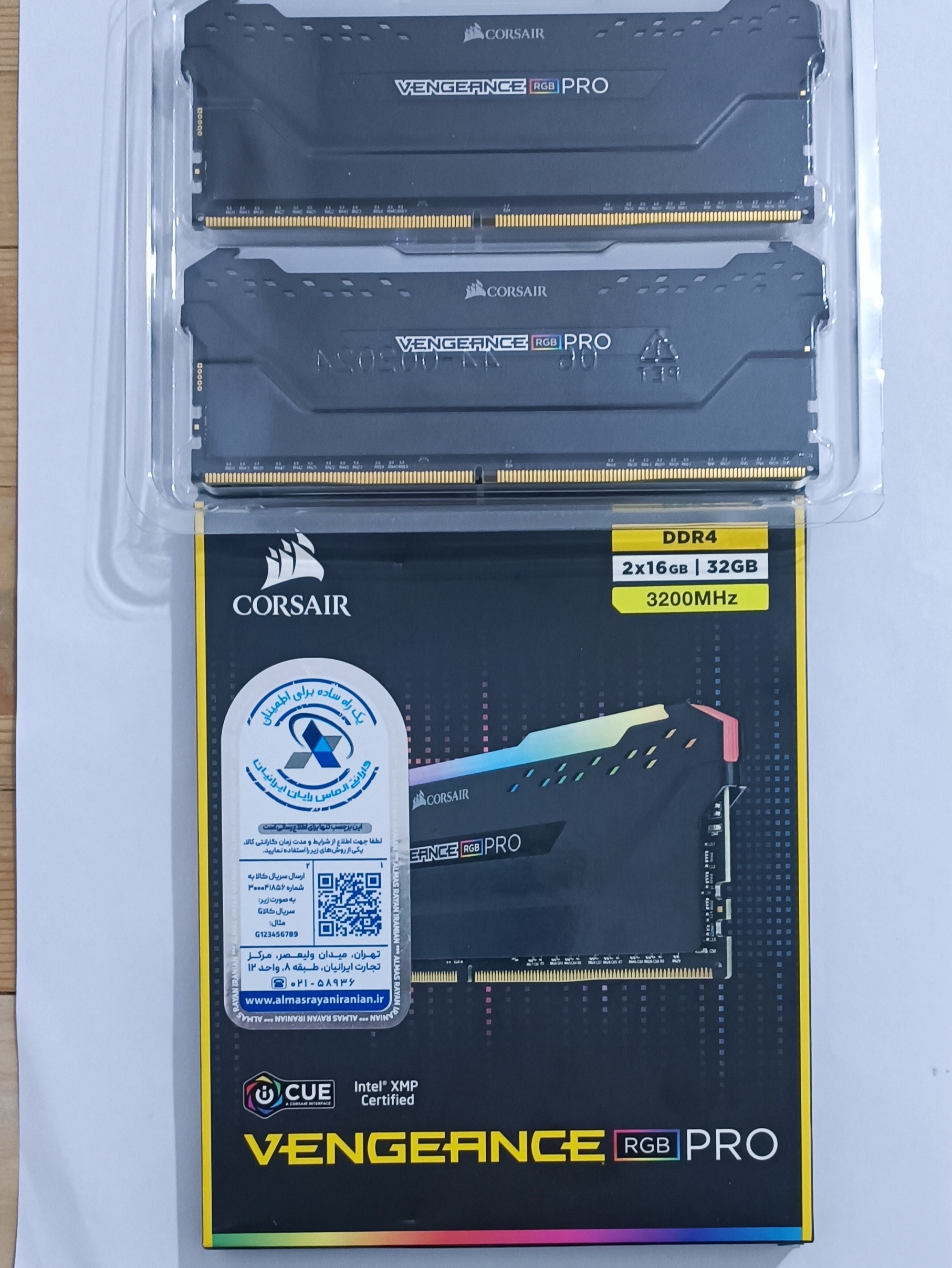 32گیگ رم 3200 RGB گارانتی