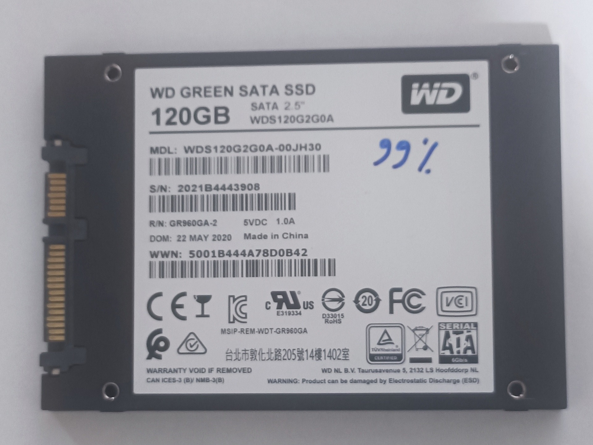 ssd وسترن 128