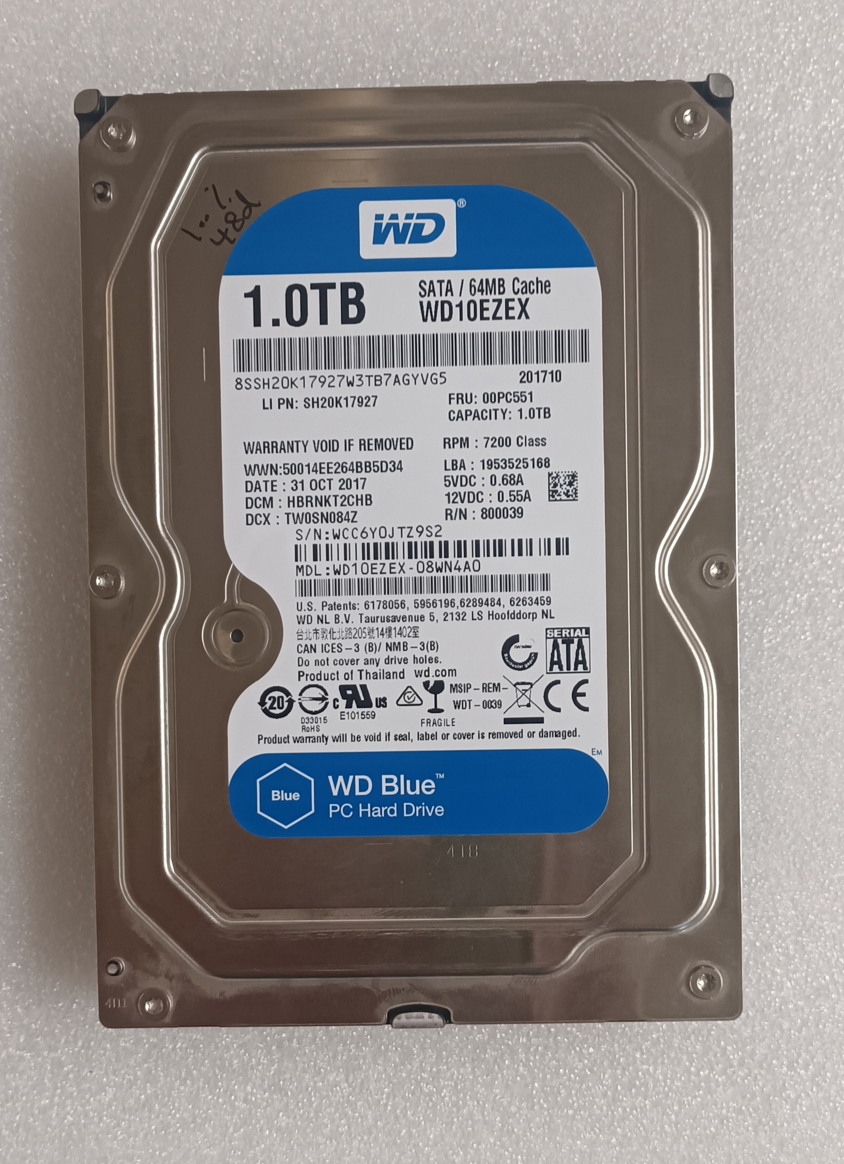 هارد 1ترا وسترن کم کارکرد