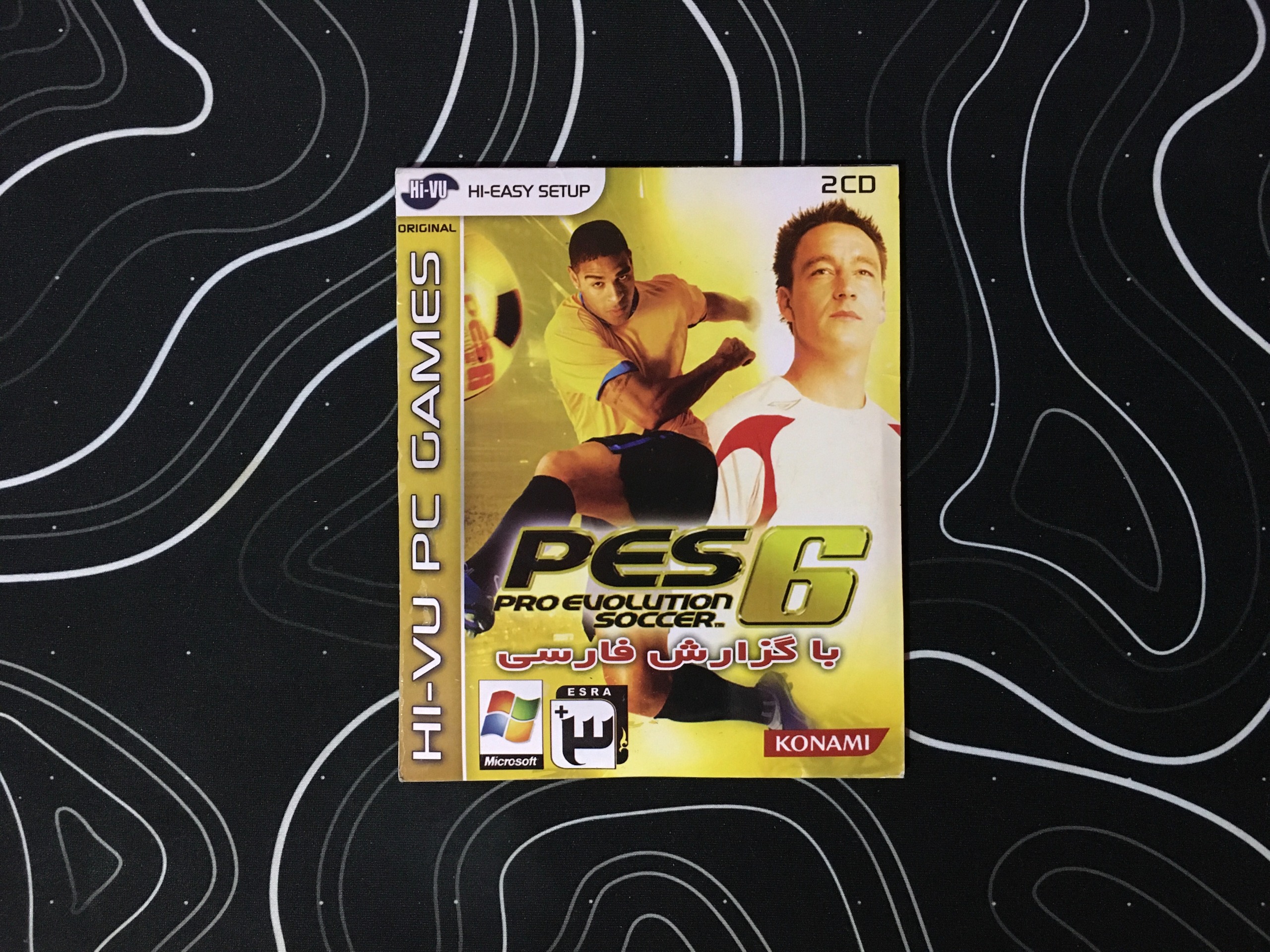 بازی فوتبال PES 6 نشر "HI_VU" با گزارش فارسی