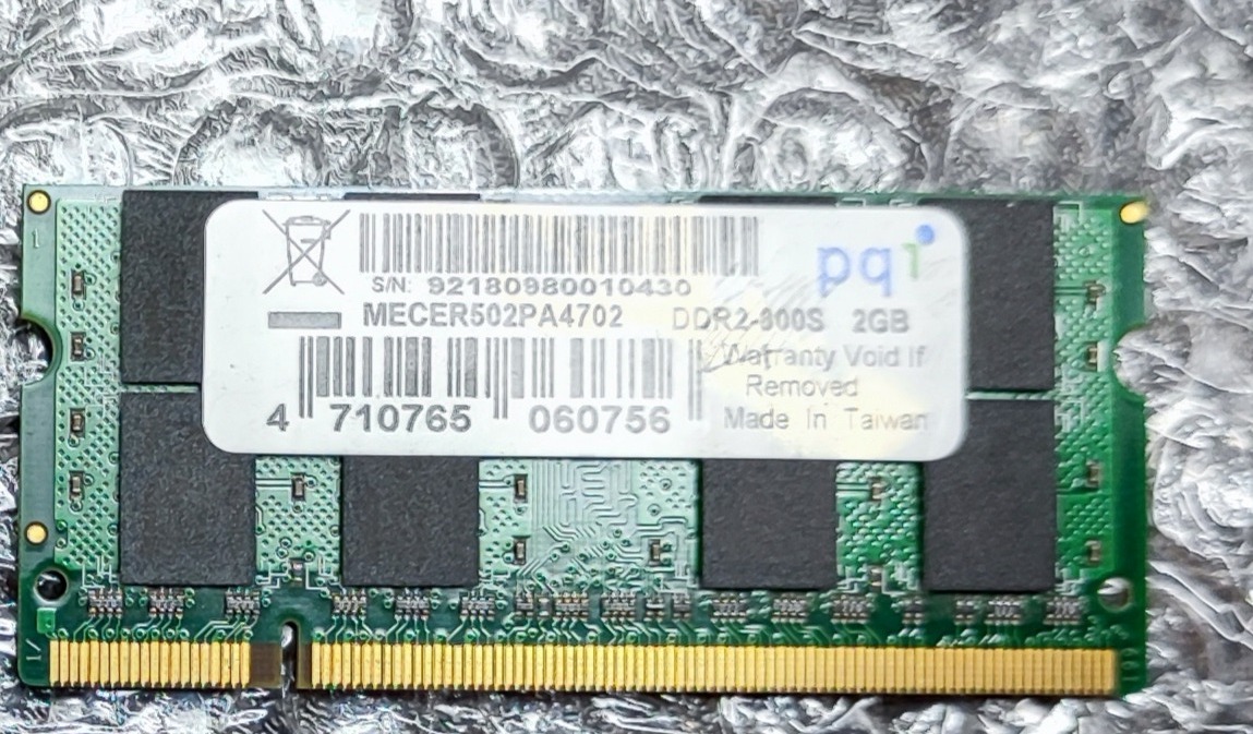 رم ddr2 لپ تاپ pqi