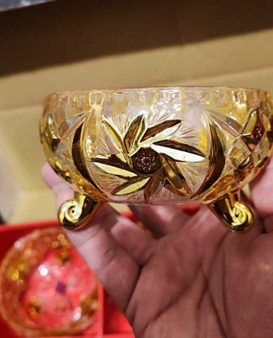 پیاله طلایی 6عددی چین اصلی خورشیدی