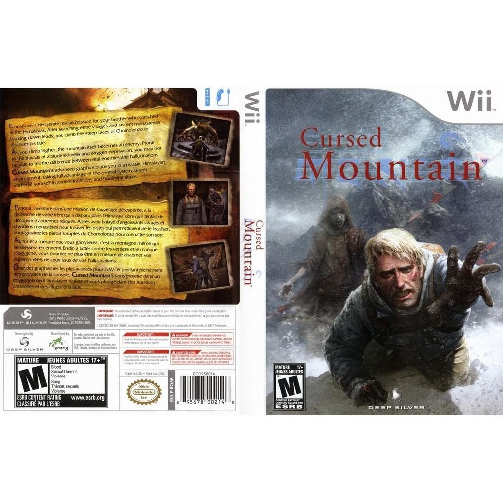 Cursed Mountain بازی اورجینال نایاب وی Wii