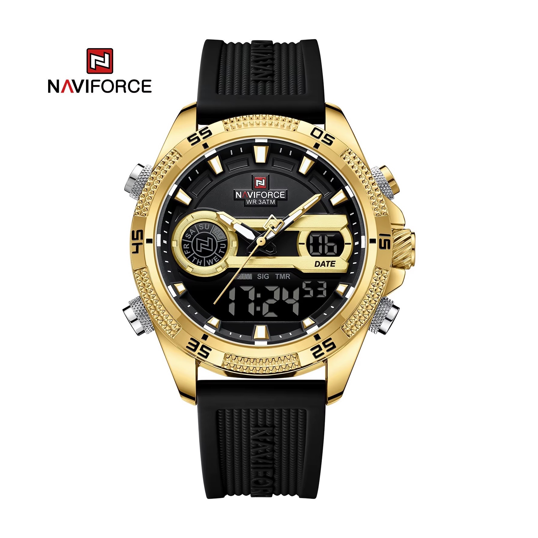 ساعت دو زمانه مردانه نیویفورس 9223 Naviforce