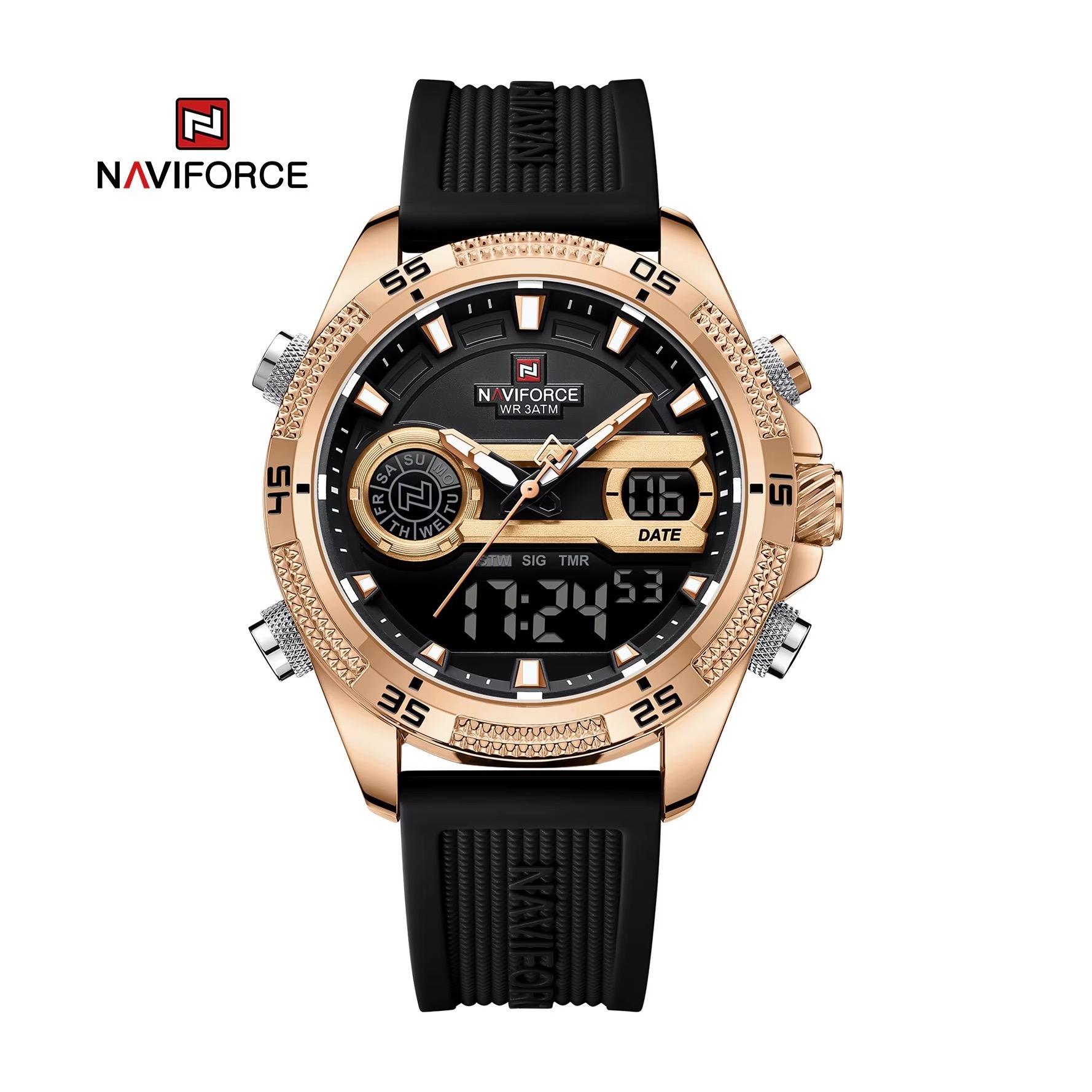 ساعت دو زمانه مردانه نیویفورس 9223 NAVIFORCE