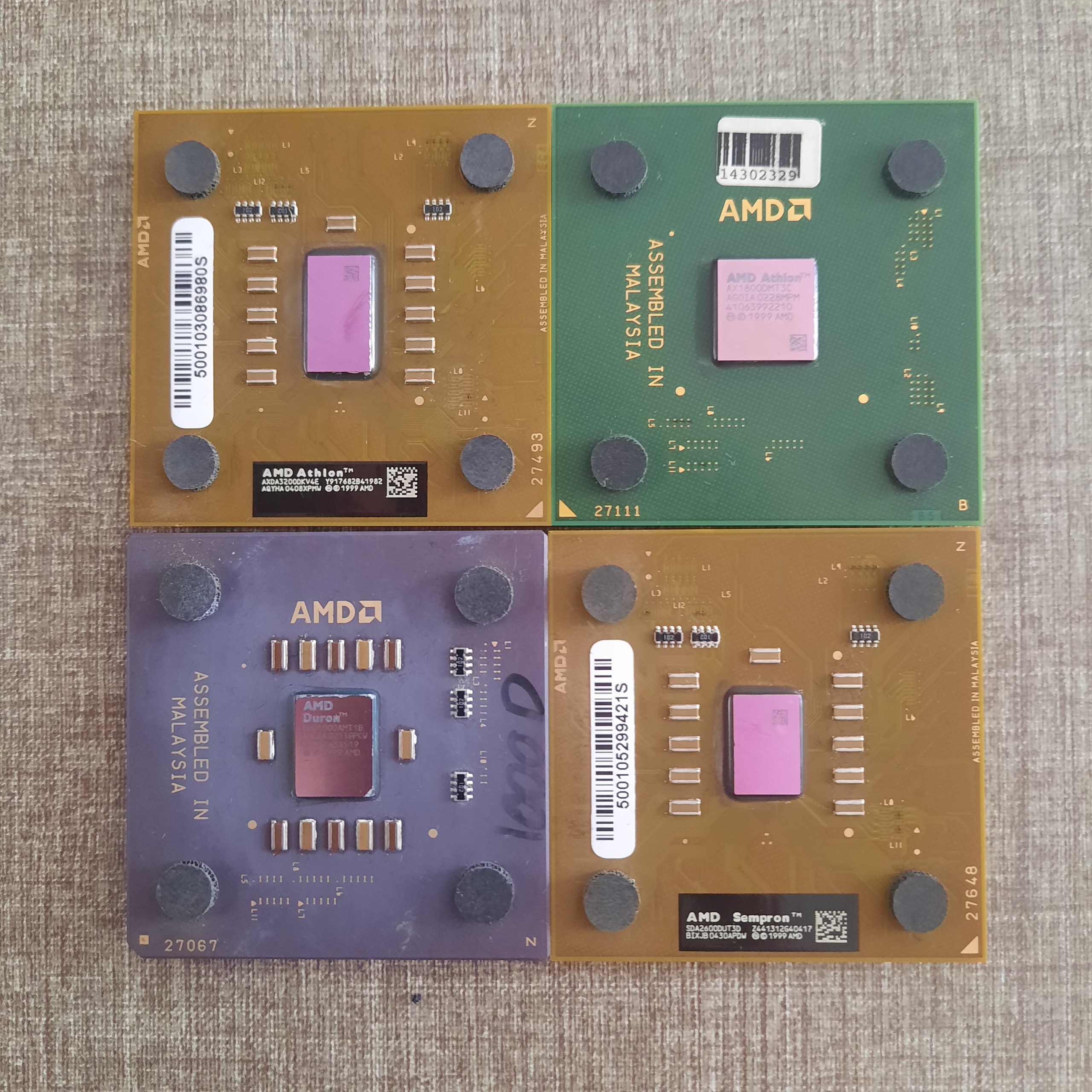 4 عدد سیپیو قدیمی سوکت 462 amd