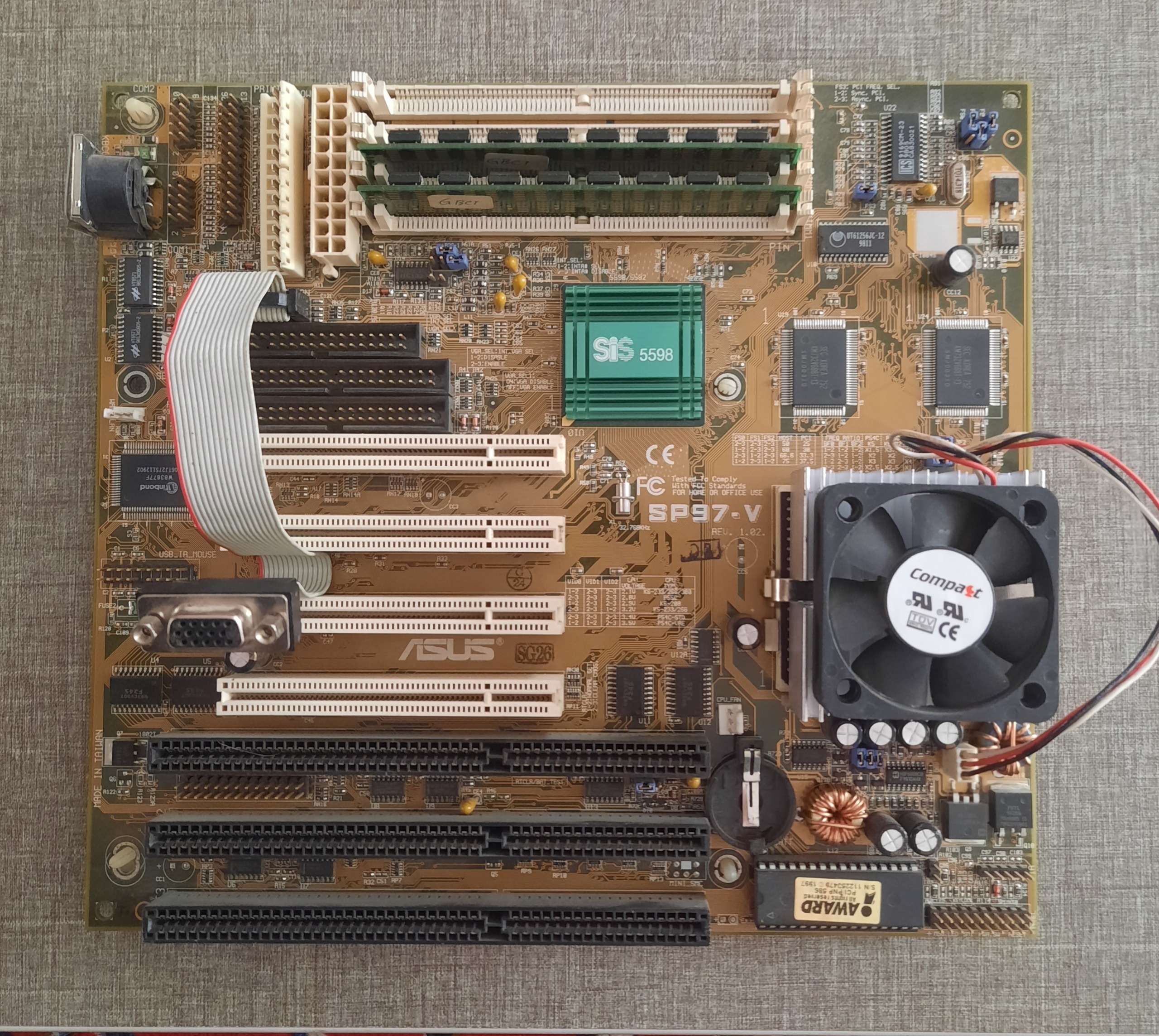 باندل مادربرد قدیمی سوکت 7 برند ASUS SP97-V