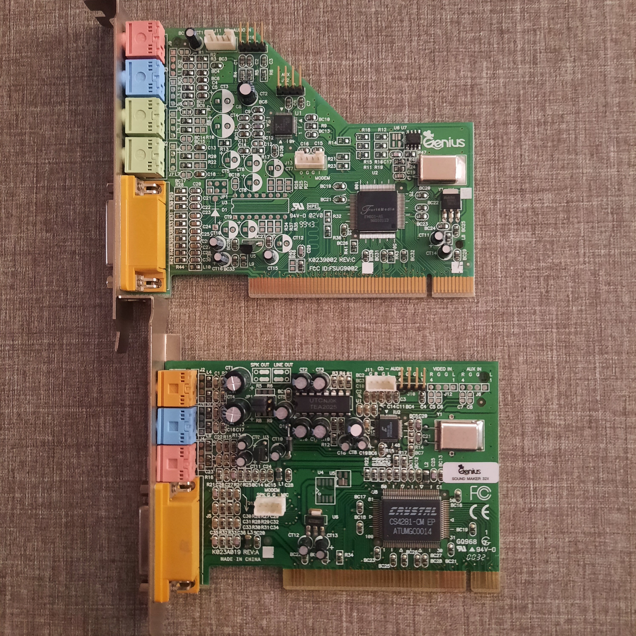 دوتا کارت صدای pci برند GENIUS