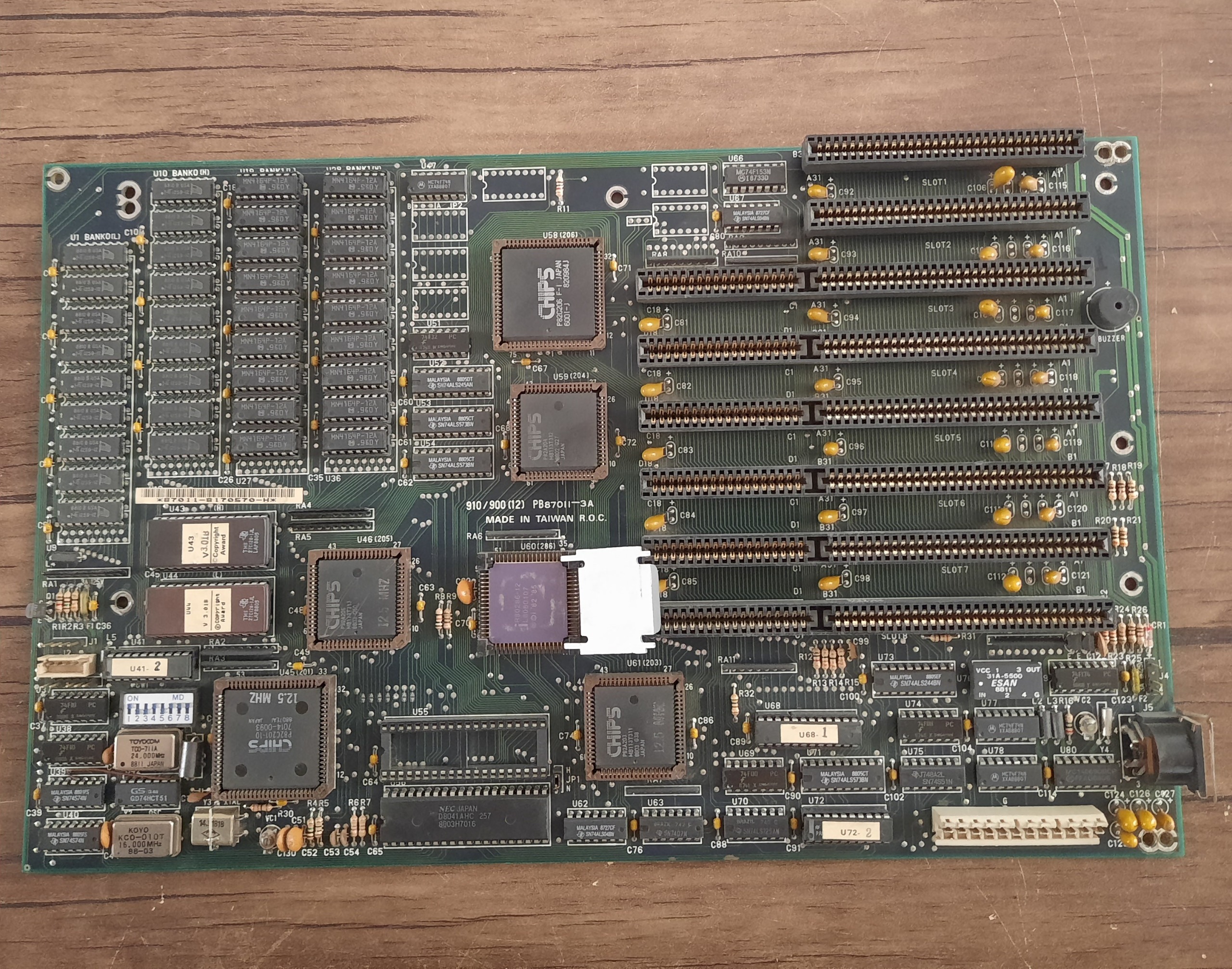 مادربرد ISA با سیپیو 80286 برند Acer 910/900