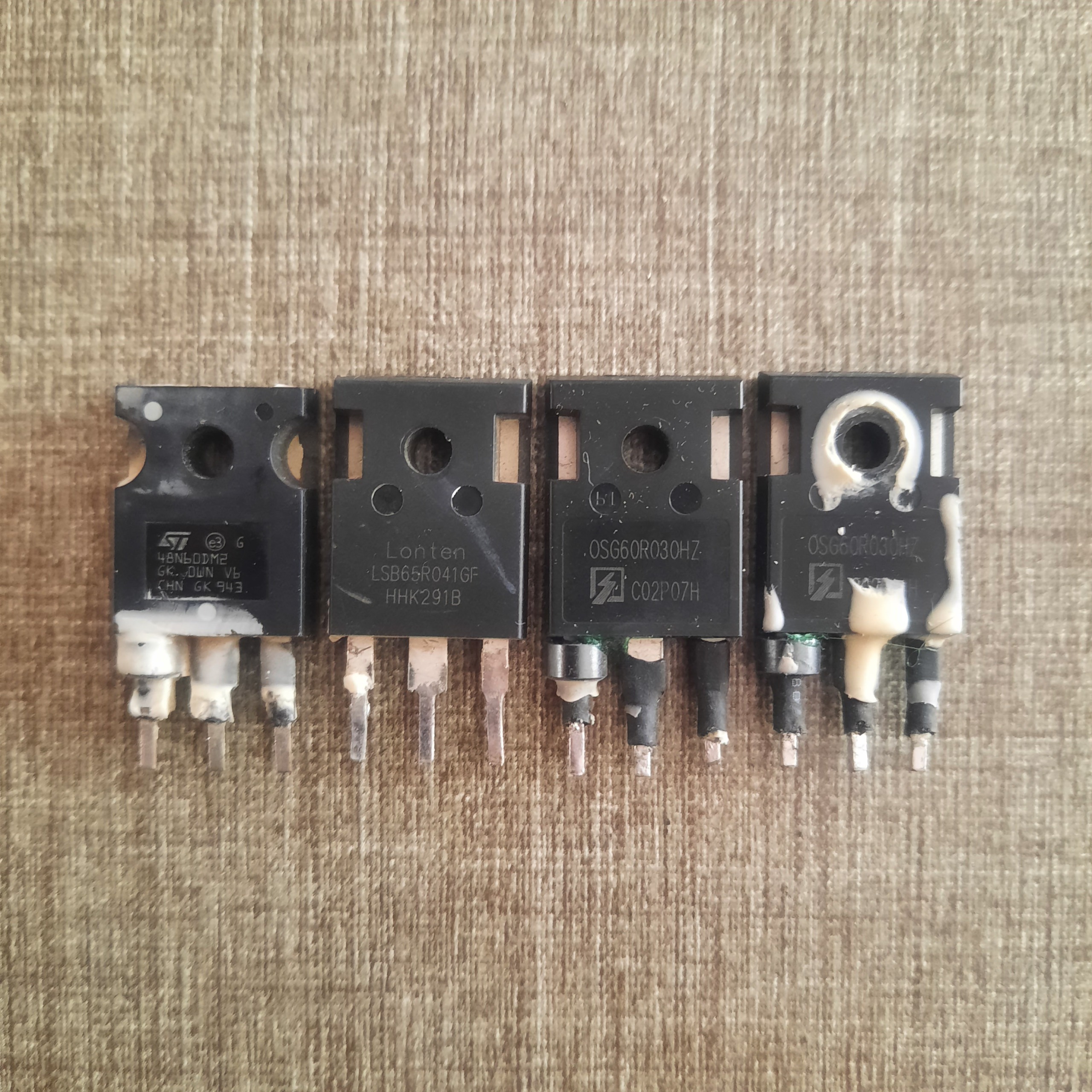 4 تا ماسفت48N60DM2 و LSB65R041GF و OSG60R030HZ