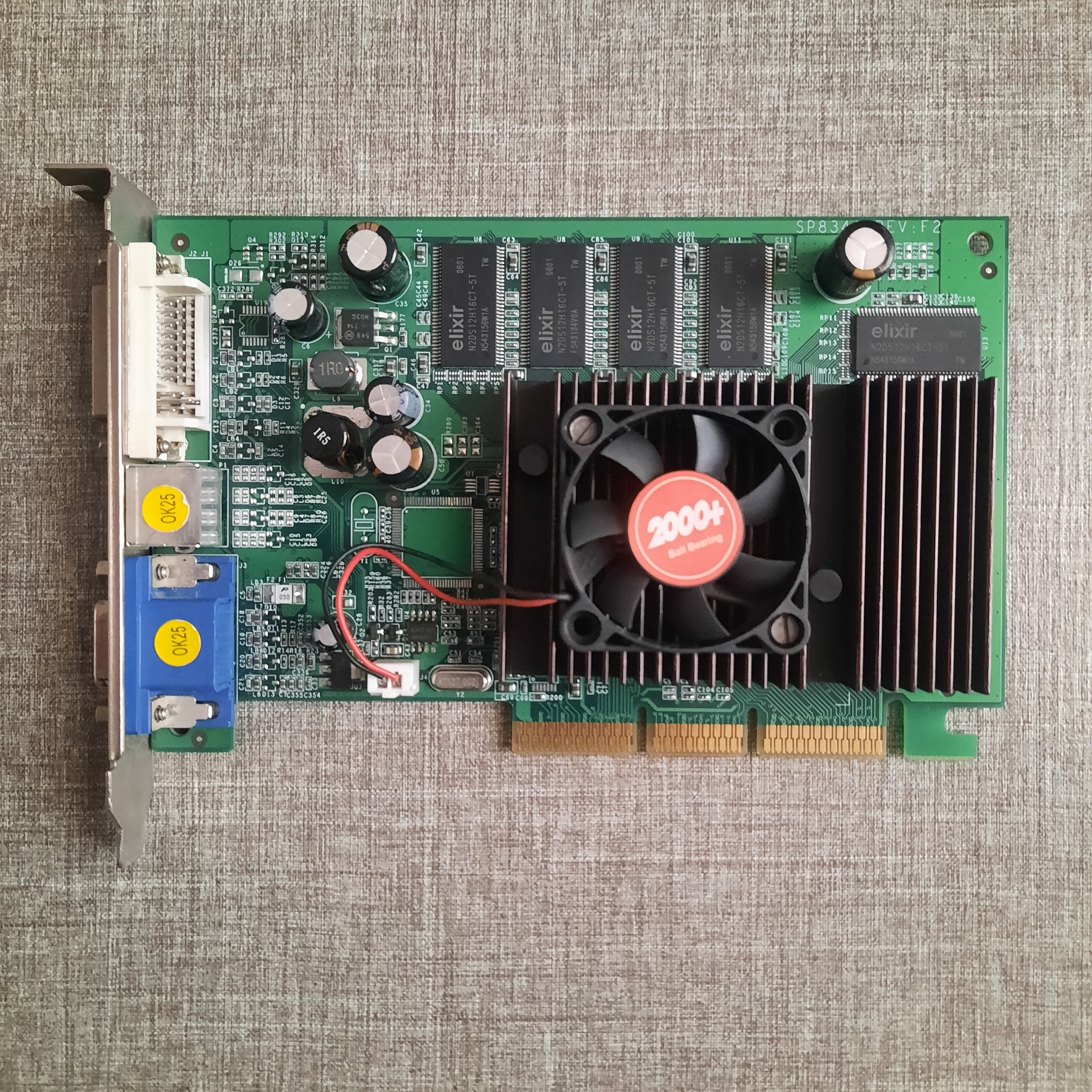 گرافیک 128MB AGP 8X برند Sparkle Nvidia FX5500