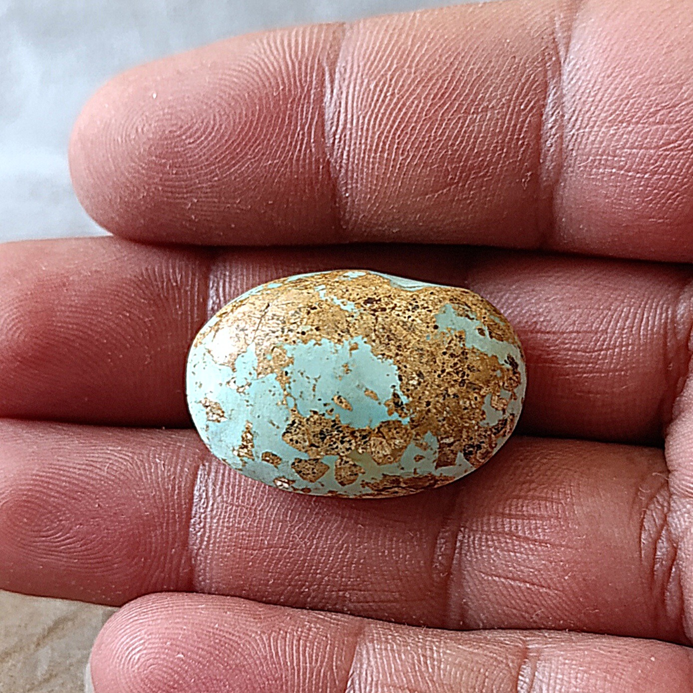 نگین فیروزه درشت مغز معدنی