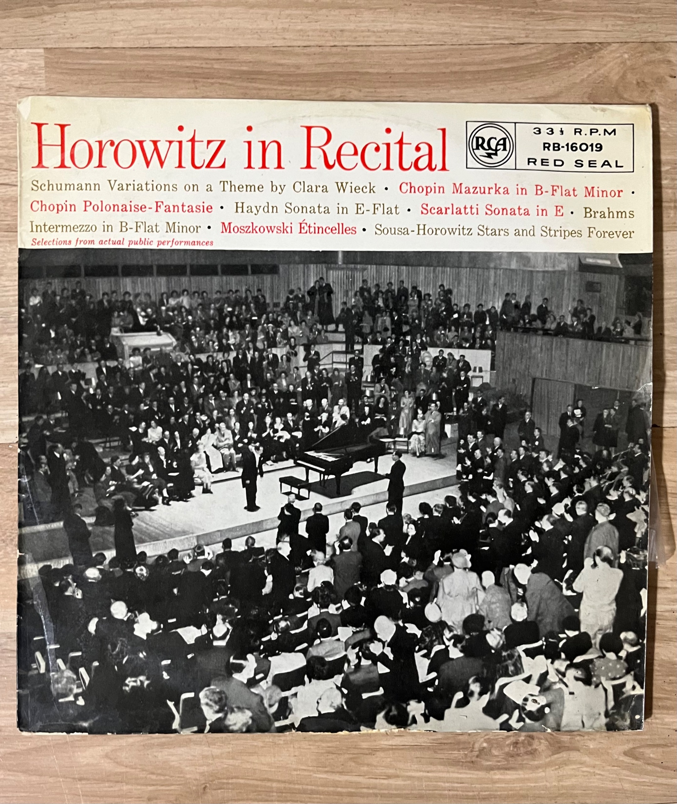 صفحه گرام horowitz in recital
