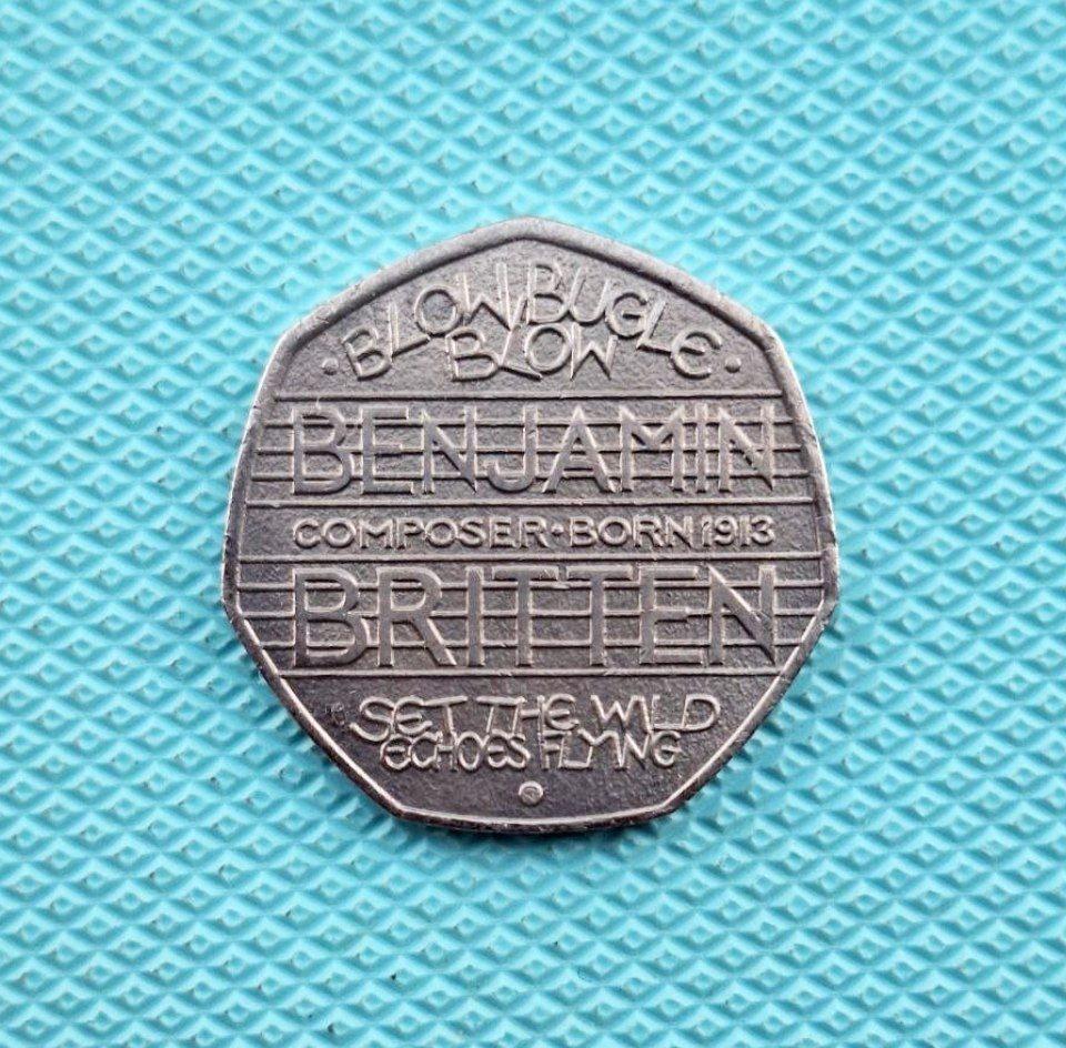 سکه 50 پنس یادبودی بریتانیا الیزابت دوم 2013