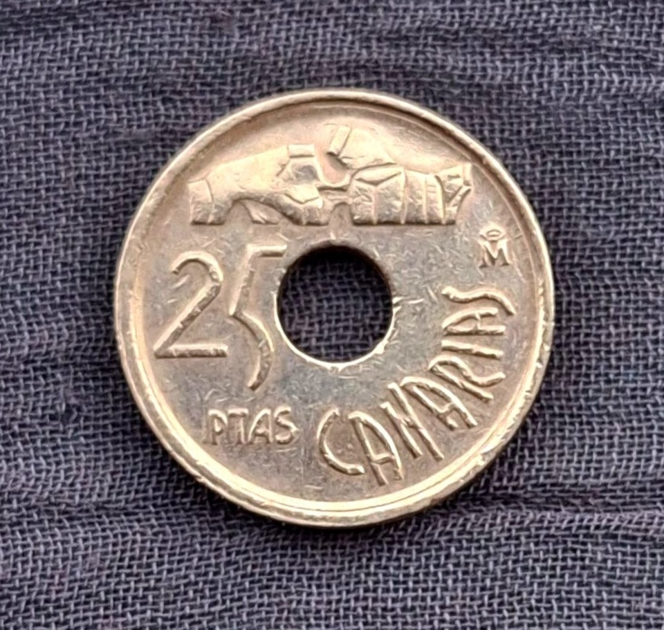سکه 25 پتاس یادبودی اسپانیا 1994