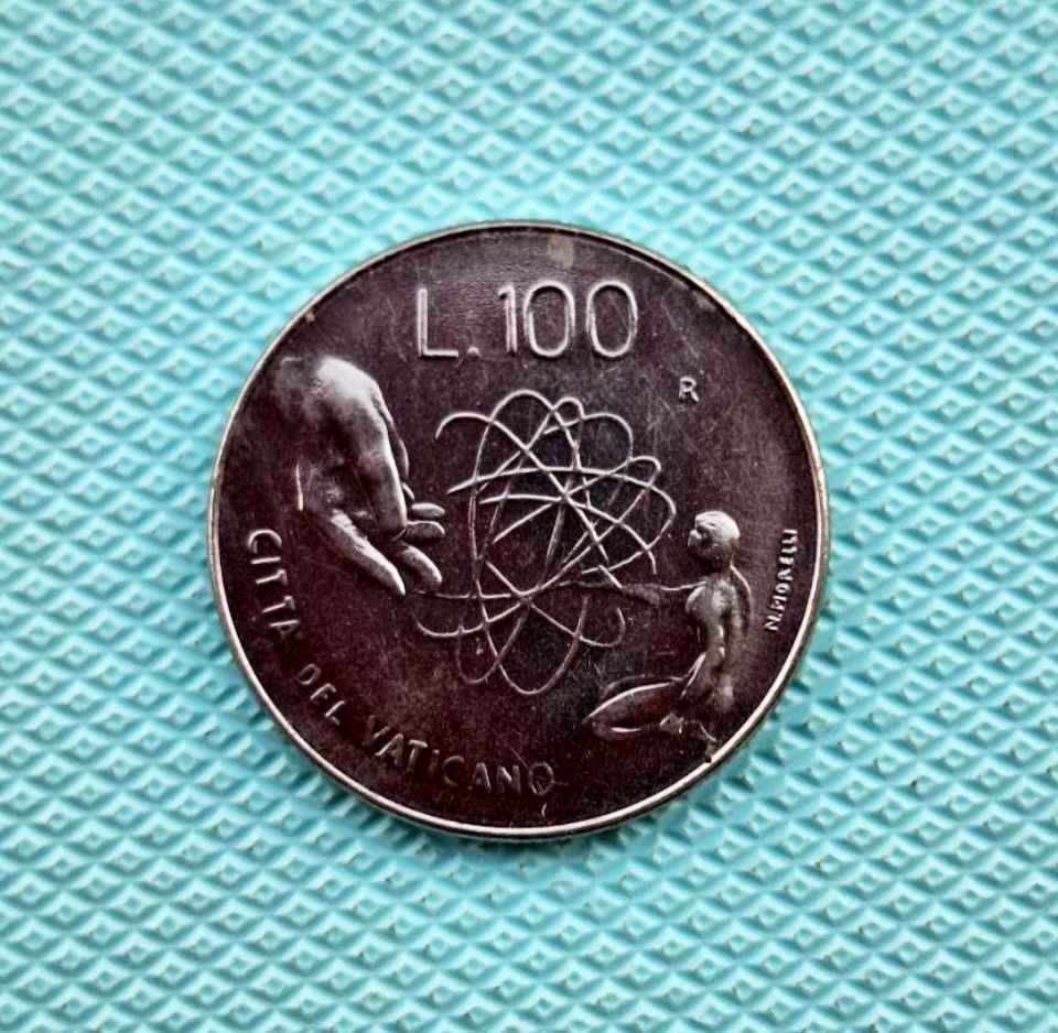 سکه 100 لیره بسیار کمیاب واتیکان (شهر) 1983