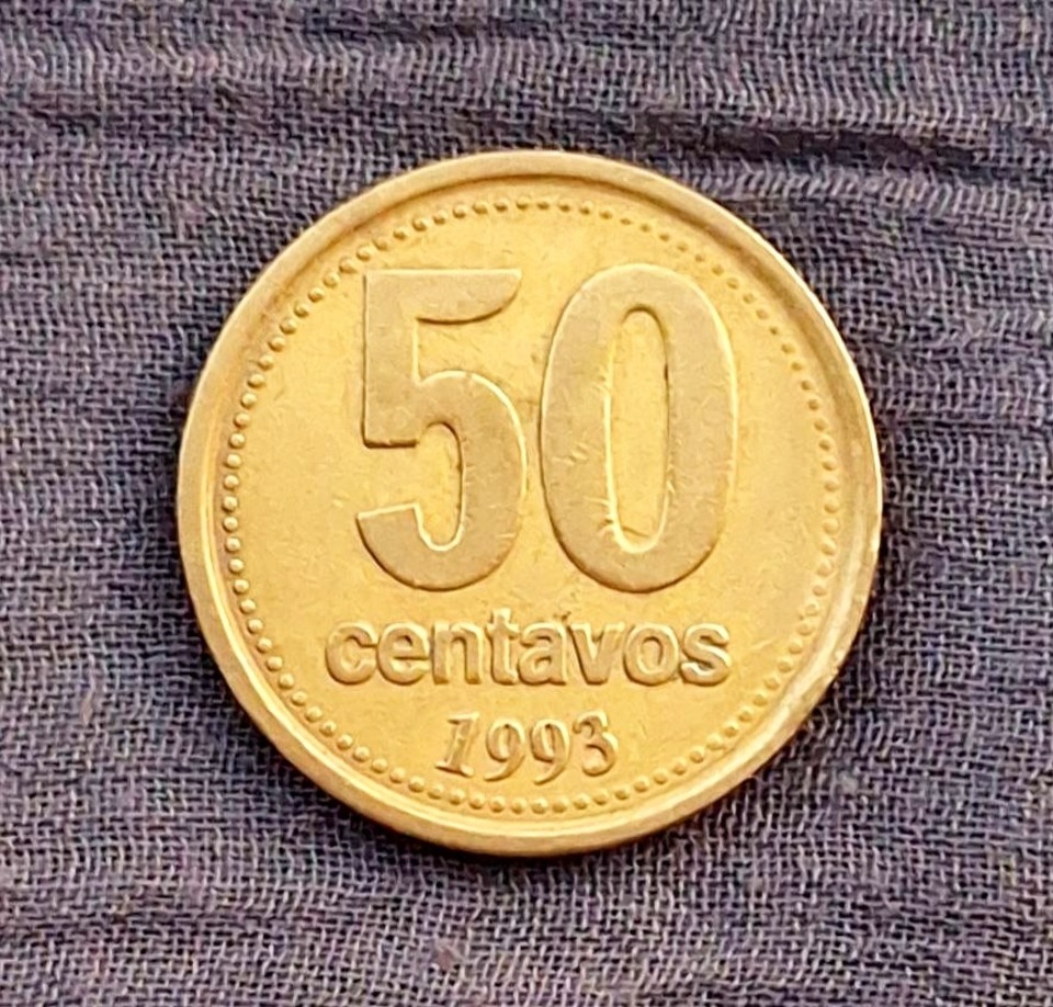 سکه 50 سنتاوو آرژانتین 1993