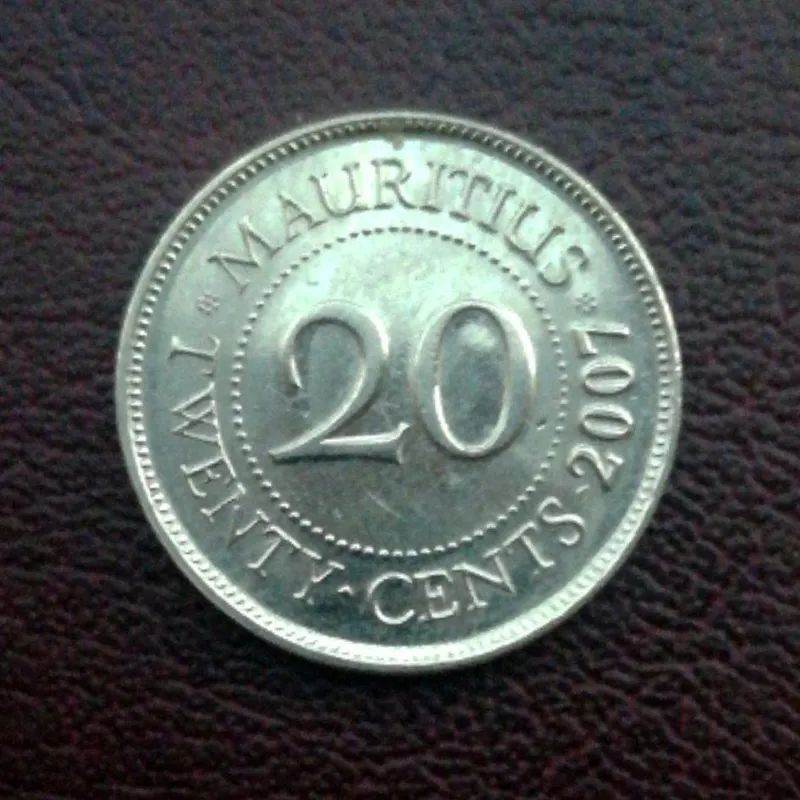 سکه 20 سنت کمیاب موریس 2007