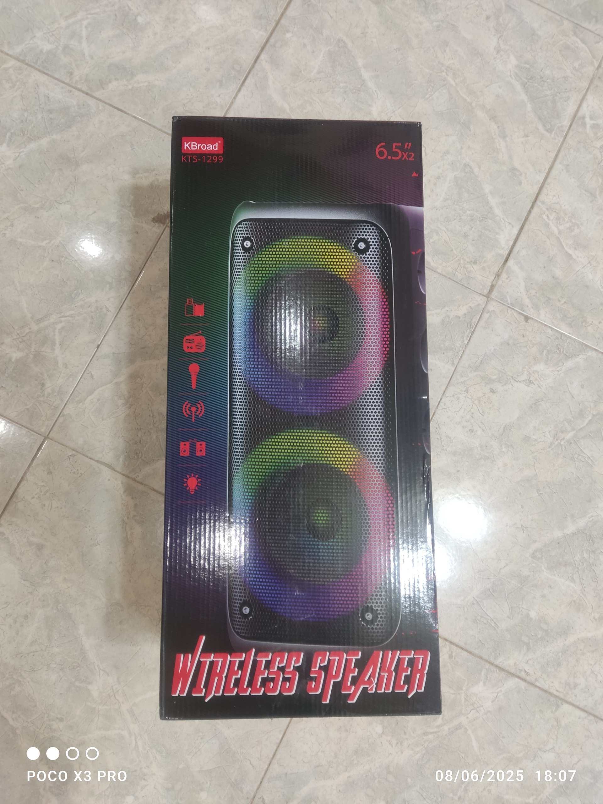 اسپیکر شارژی kts