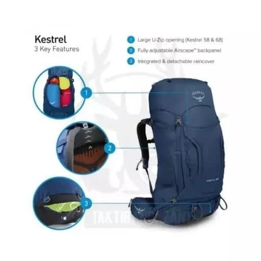کوله Osprey مدل kestrel 68L