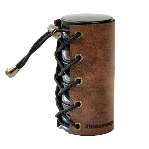 جا ادویه 5 تایی استوانه چرمی