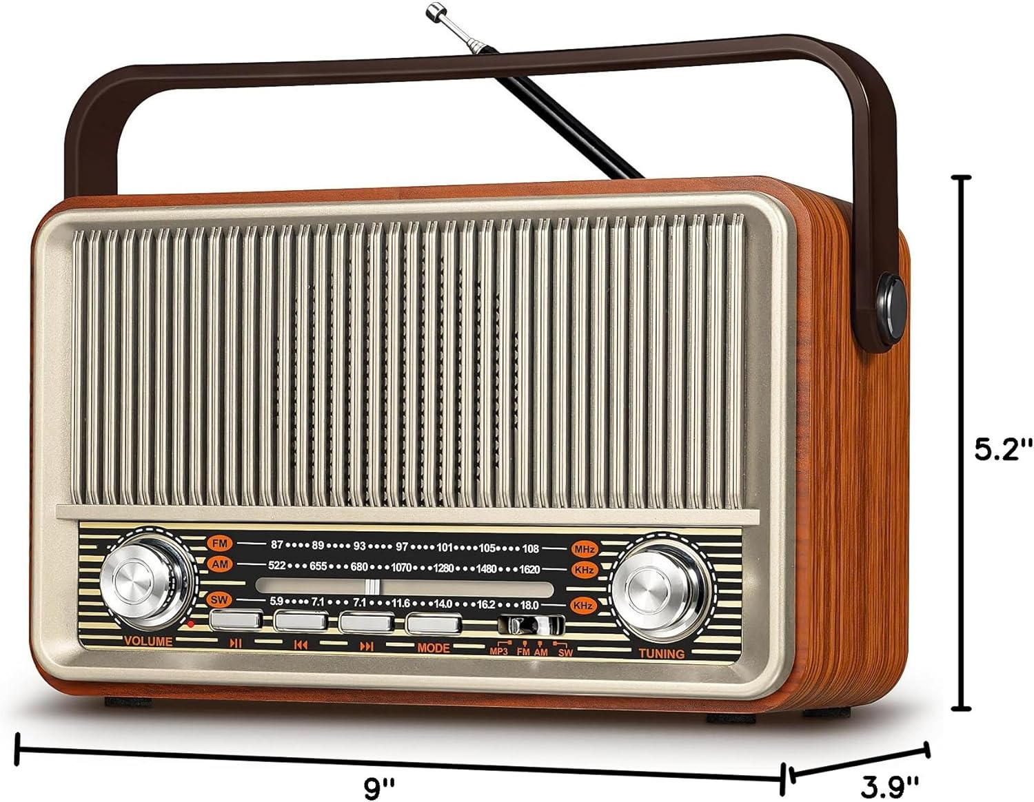 رادیو FM، AM، SW پرونوس J-120 AUX