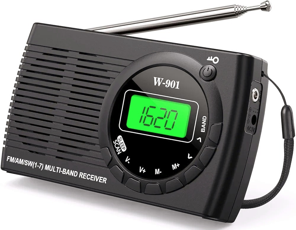 رادیو ترانزیستوری قابل حمل تنداک FM/AM (MW)/SW