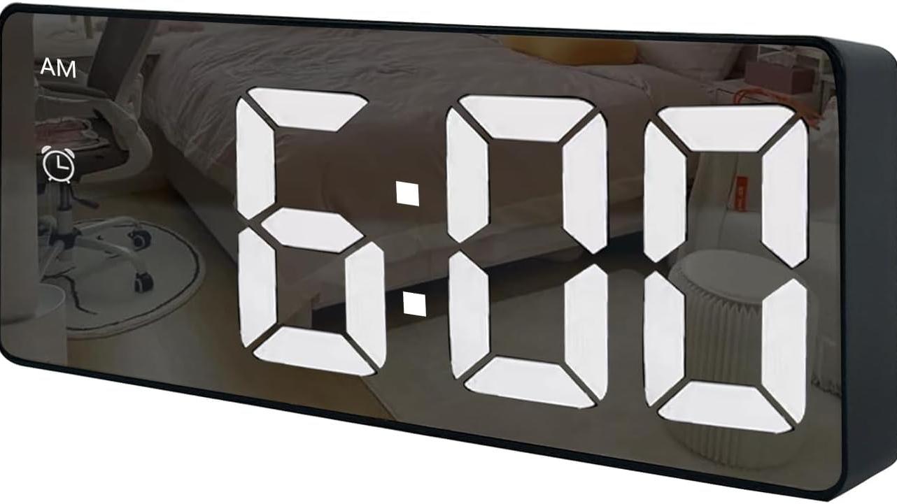 ساعت رومیزی دیجیتال LED مدل GH0712L دما و آلارم