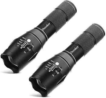 چراغ قوه دو عددی باتری خور s1500 tactical