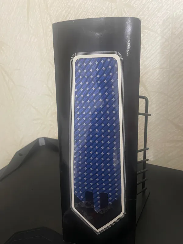 کراوات Crocodile آبی طرح دار ایتالیا اصلی