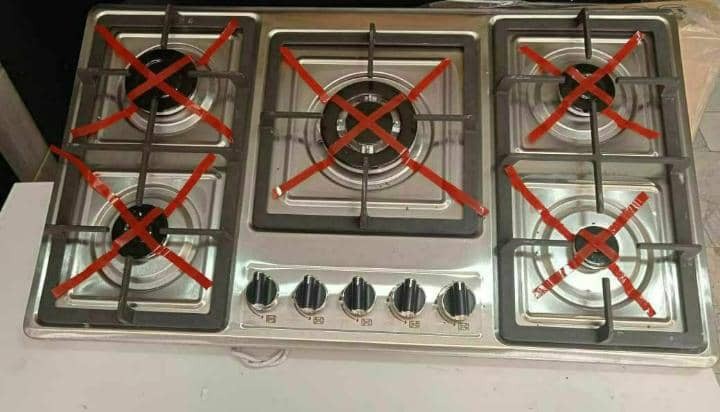گاز صفحه ای استیل فندک دار