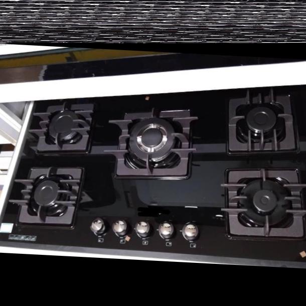 گاز رومیزی شیشه ای فندک دار مربعی