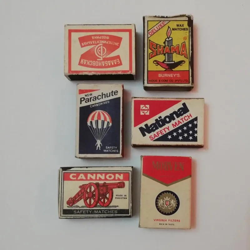 کبریت قدیمی خارجی _ 6 عددی ( 17 )