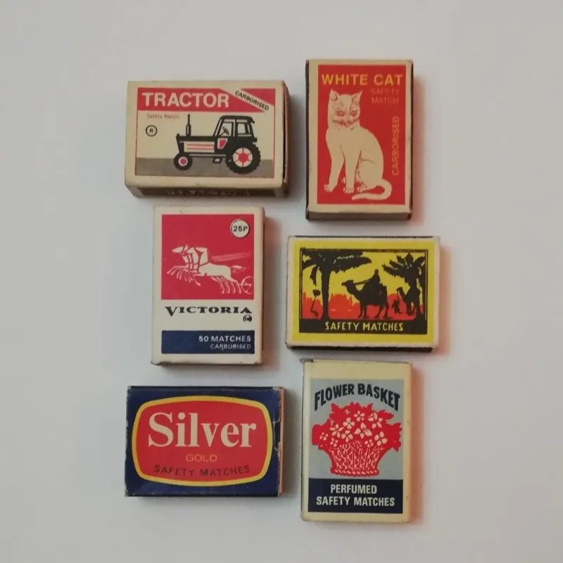 کبریت قدیمی خارجی _ 6 عددی ( 16 )