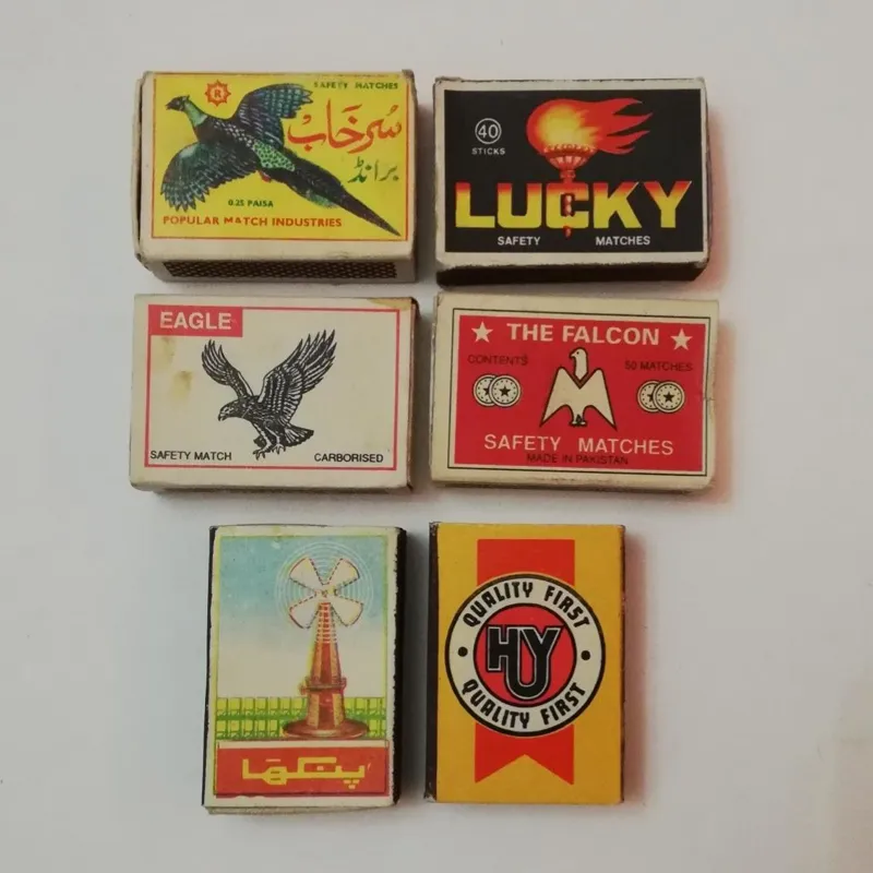 کبریت قدیمی خارجی _ 6 عددی ( 10 )