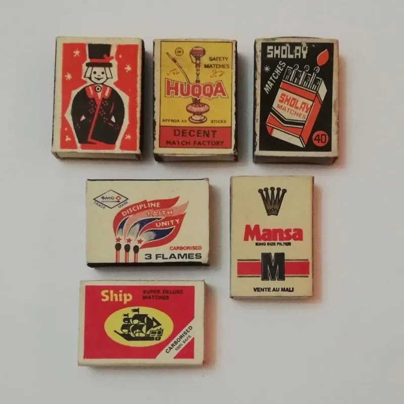 کبریت قدیمی خارجی _ 6 عددی ( 4 )