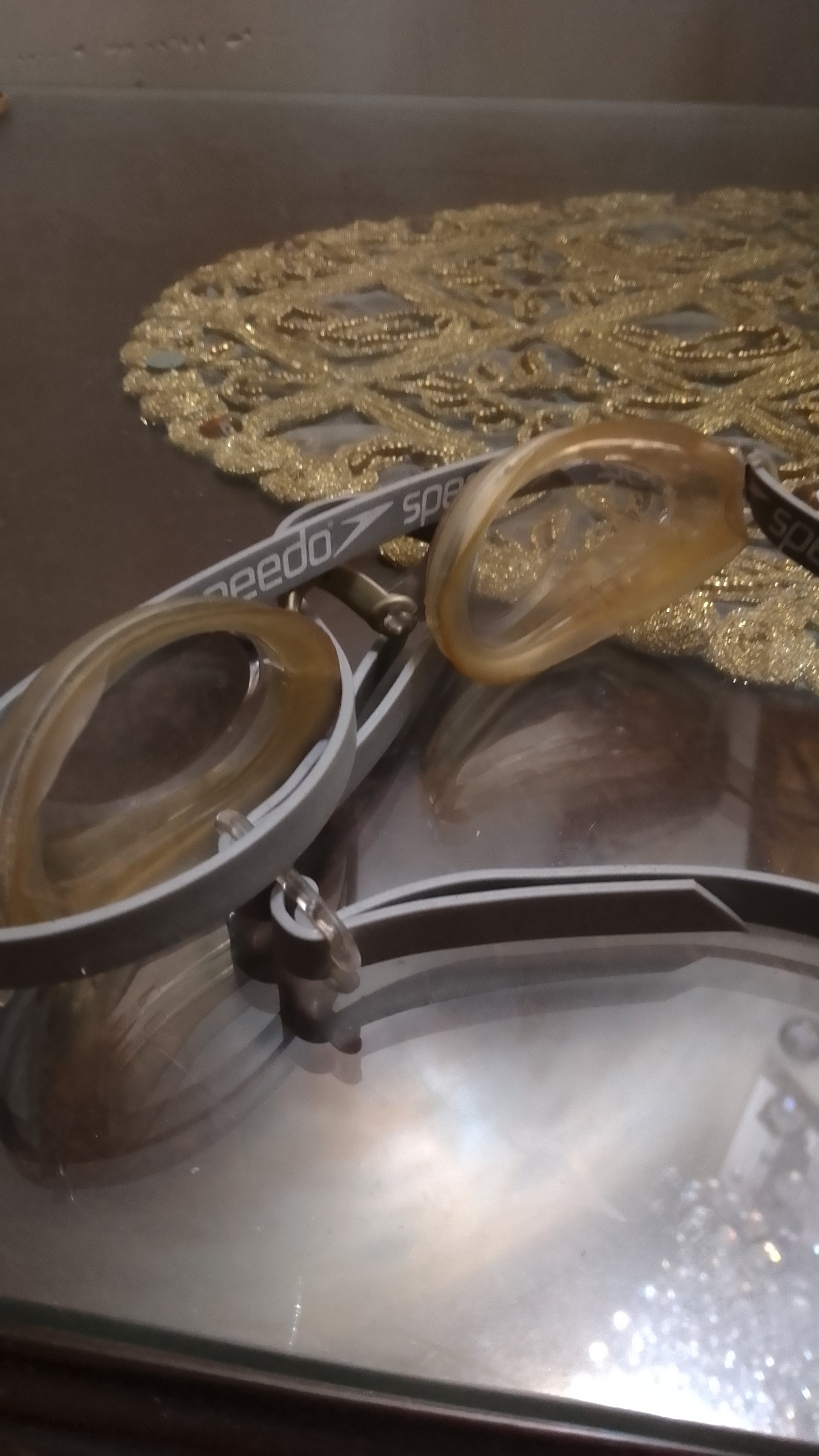 عینک حرفه ای شنا قدیمی ژاپنی مارکدار