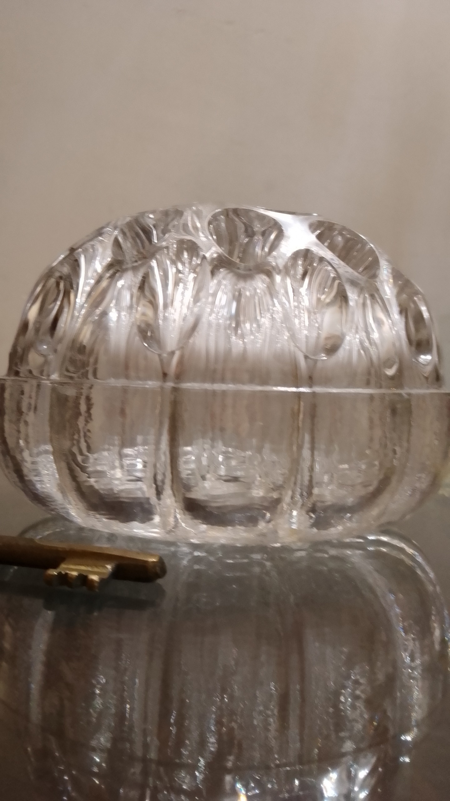 گلدان کانز یا کنز کریستال قدیمی مارکدار فرانسوی