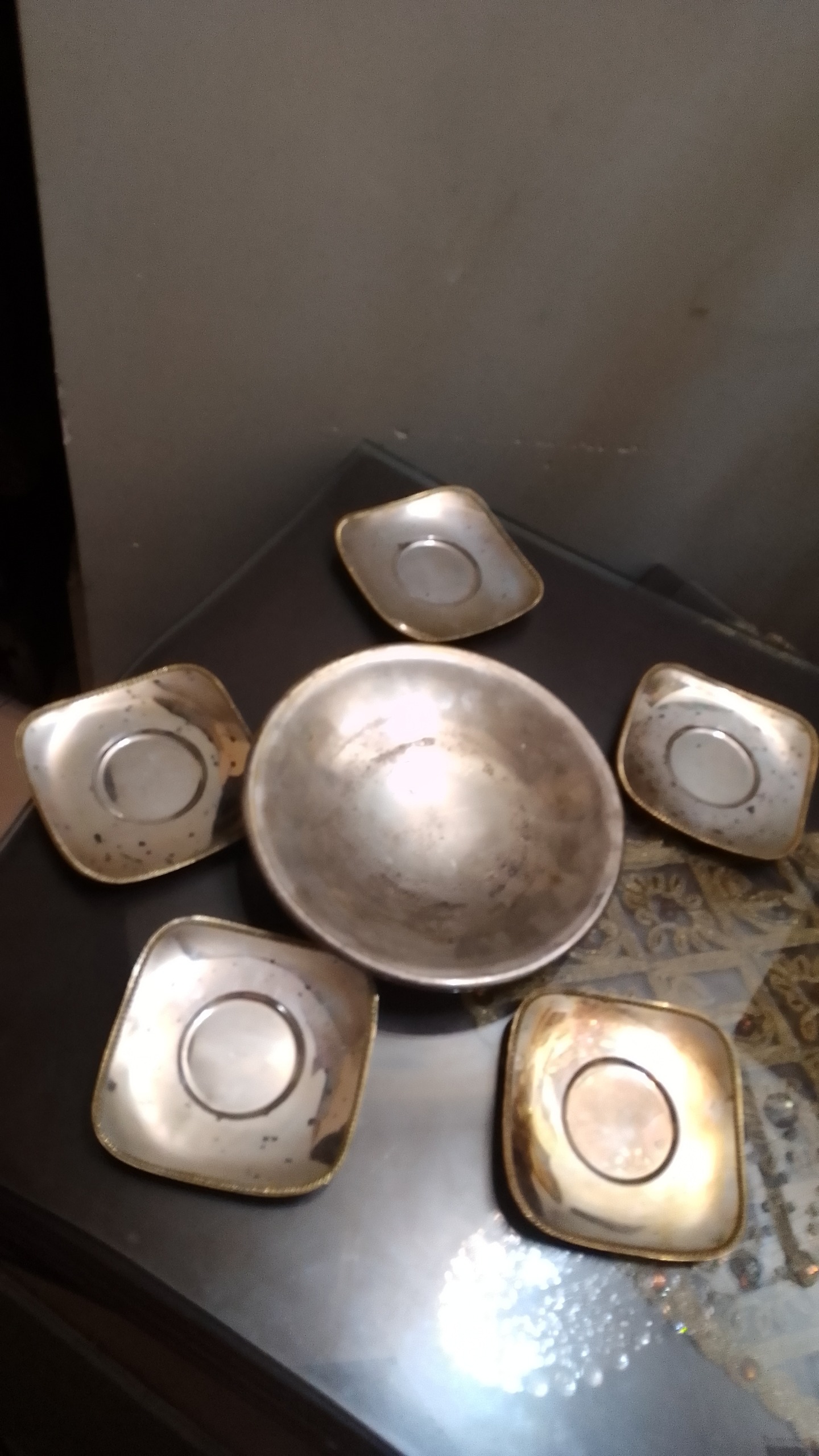 6 پارچه سیلور قدیمی آنتیک