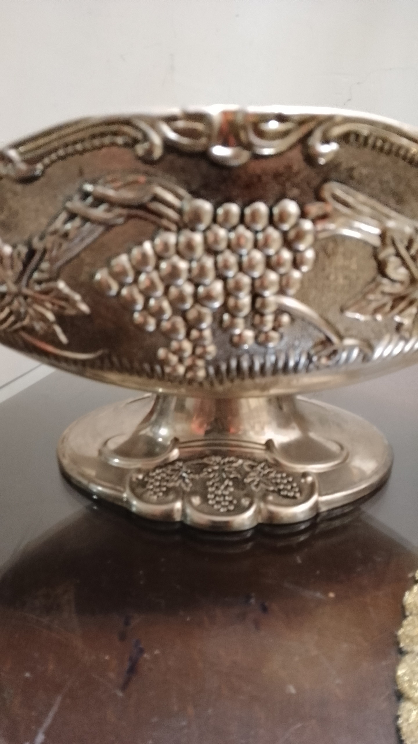 میوه خوری بزرگ سیلور نقش دار برجسته انگوری سنگین