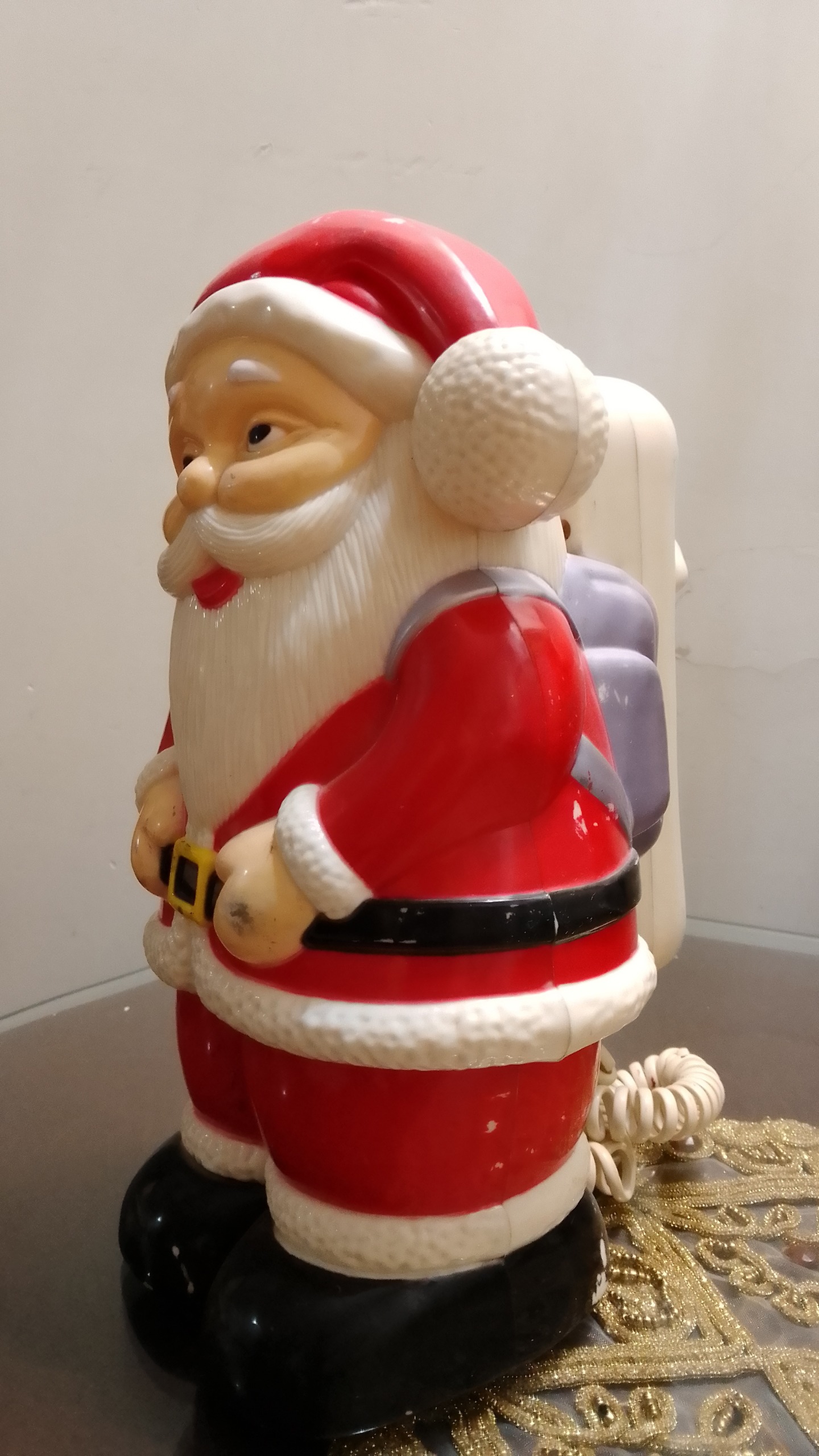 تلفن رومیزی بابانوئل قدیمی کلکسیونی