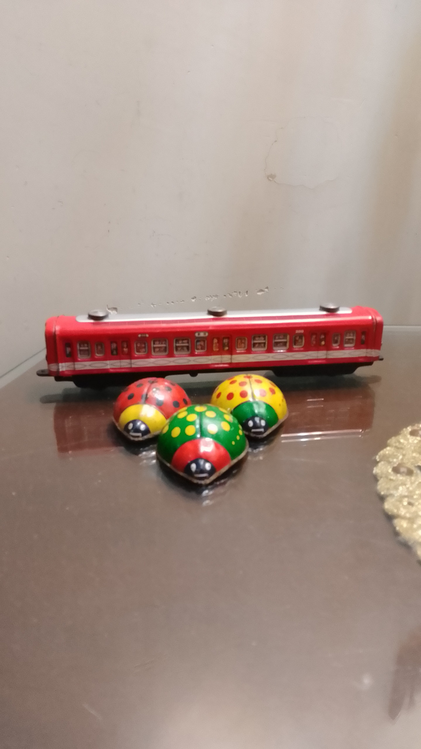 اسباب بازی قدیمی تمام فلزی قطار ژاپنی