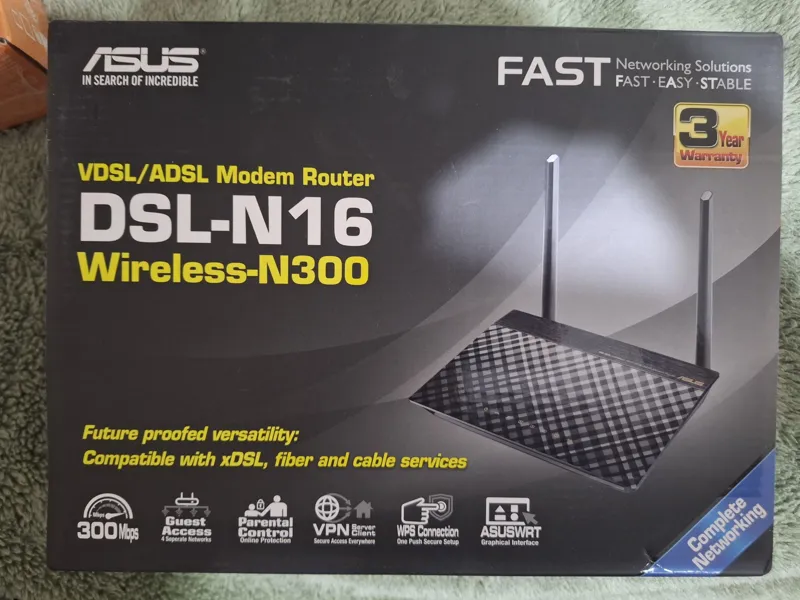 مودم روتر بی سیم VDSL/ADSL ایسوس مدل DSL-N16