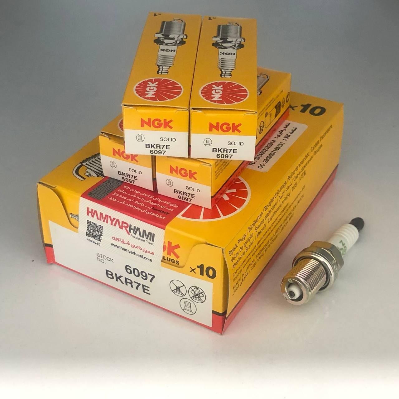 شمع پایه کوتاه نیکل NGK BKR7E